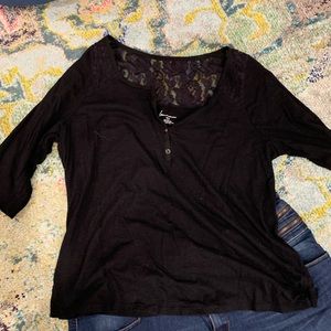 Comfy Cotton and Lace Shirt